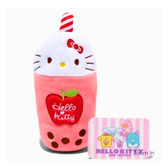 Hello Kitty and Friends Hello Kitty Boba Drink 10" Plush Stuffed Animal NEW - Picture 3 of 4